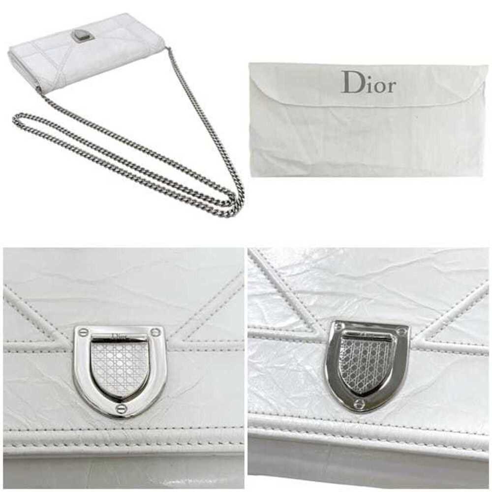 CHRISTIAN DIOR White Leather Shoulder Bag - Picture 9 of 11